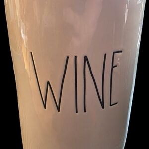 Rae Dunn Ceramic "WINE" Tumbler - Cream